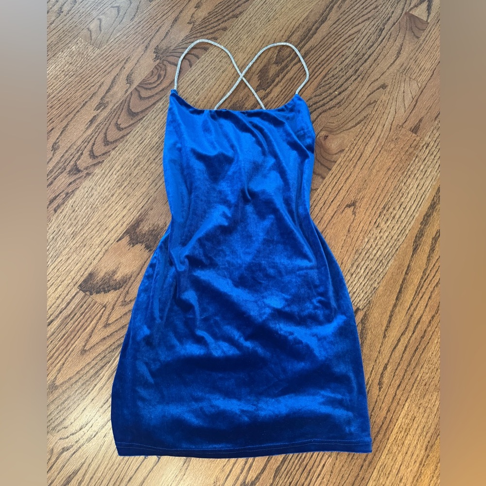 Lucy in the Sky Royal Blue Backless Dress